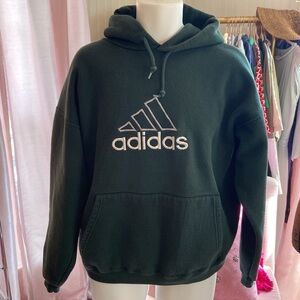 Adidas Vintage Green Hoodie Sweatshirt Mens Sz XL